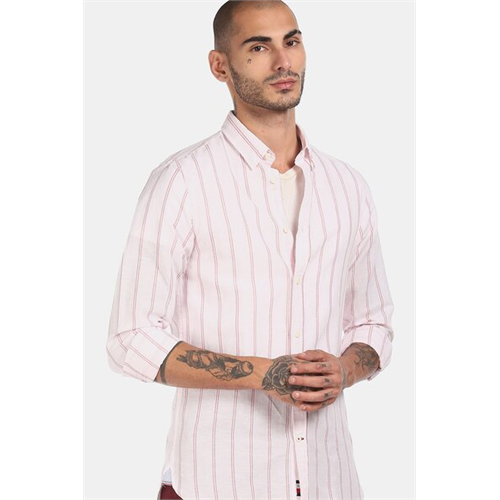 Tommy Hilfiger Stripe Long Sleeves Men's Shirt