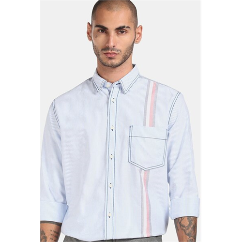 Tommy Hilfiger Stripe Long Sleeves Men's Shirt