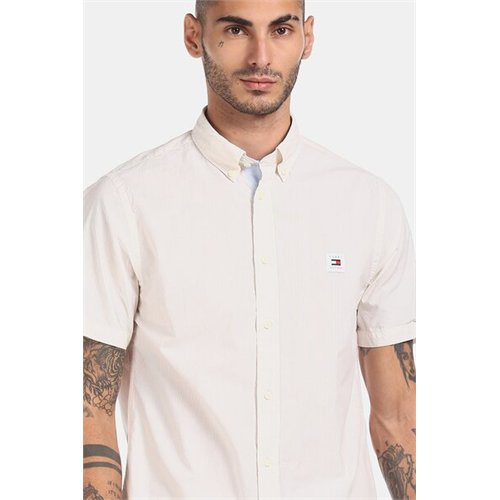 Tommy Hilfiger Stripe Short Sleeves Men's Shirt