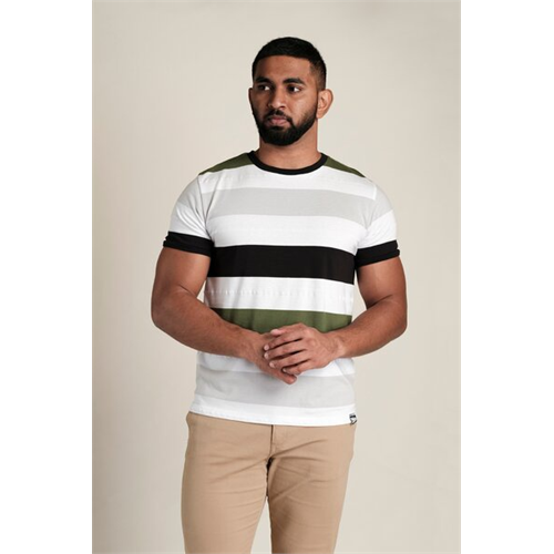 Wyos Stripe Crew Neck T-shirt