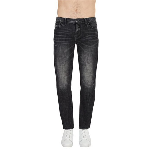 Armani Exchange Men's Regular Fit Black Denim