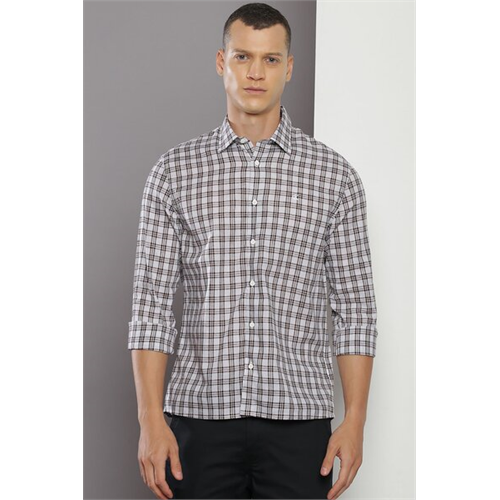 Calvin Klein Men's Brown Linen Shirt