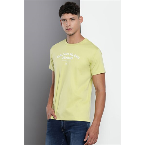 Calvin Klein Men's Yellow Logo T-Shirt