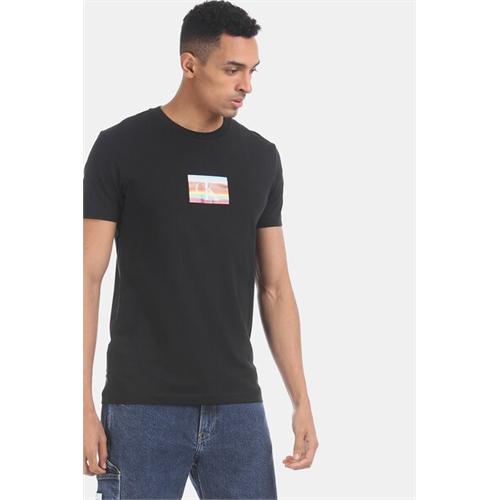 Calvin Klein Solid Color Logo Men's T-Shirt