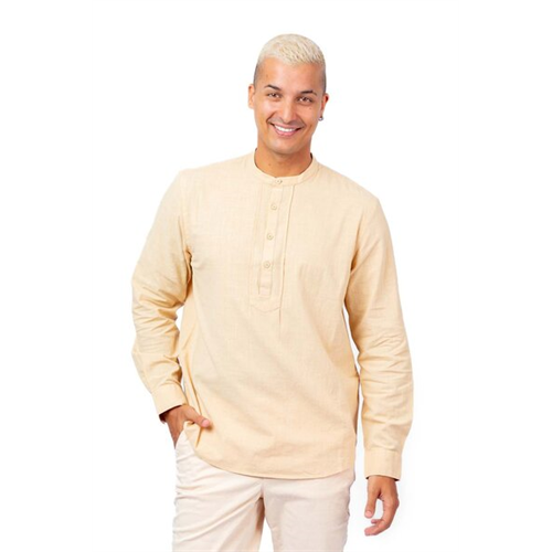 Cotton Collection Beige Shirt By Coco