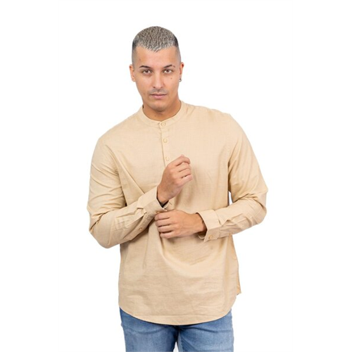 Cotton Collection Beige Shirt By Coco