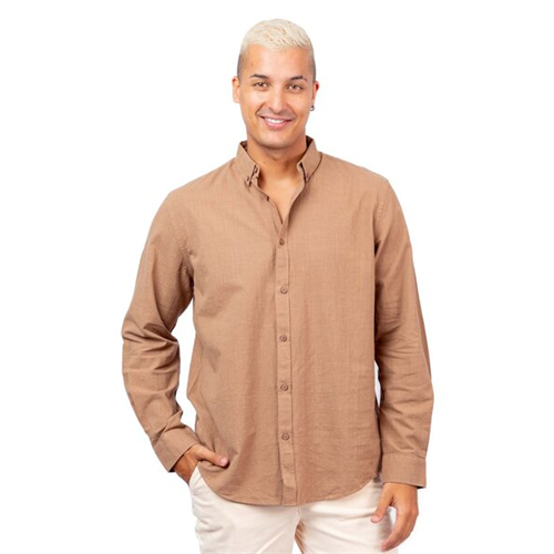 Cotton Collection Brown Shirt By Coco