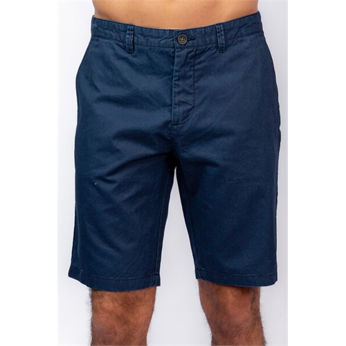 Cotton Collection Dark Blue Linen Cotton Short By Coco