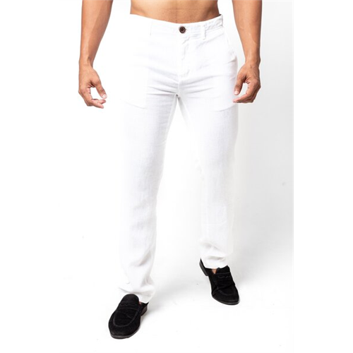 Cotton Collection Whte Men's Pants by Coco