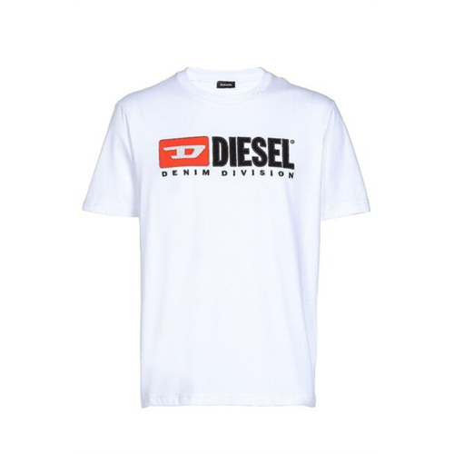 Diesel Solid Color Logo Printed Men's T-Shirt