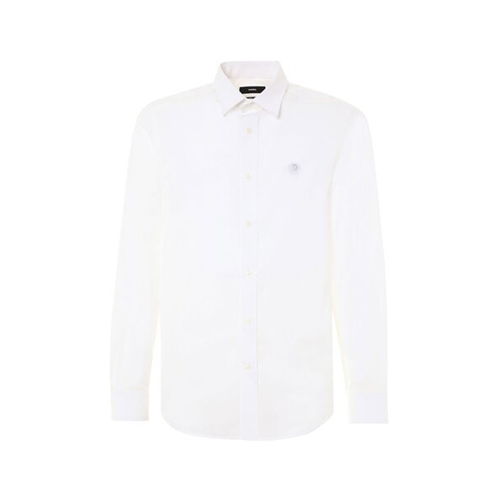 Diesel Solid Color Men's Long Sleeves Shirt