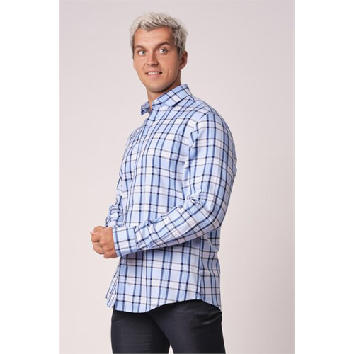 Fellini Checked Long Sleeve Regular Fit Shirt