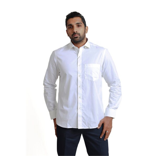 Fellini Men's Long Sleeve White Shirt