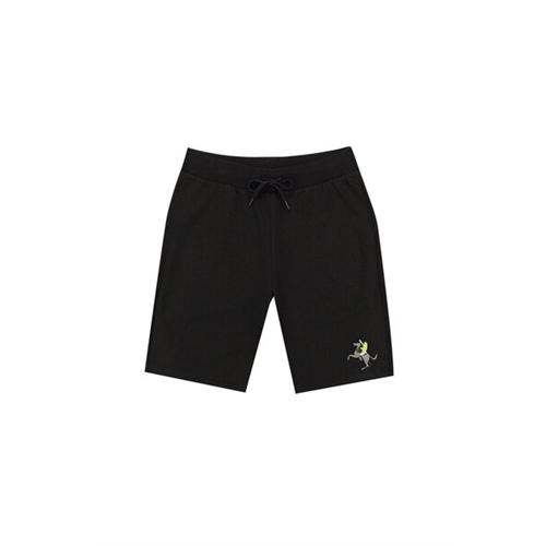 Giordano Mens G-Motion Embroidery Black Shorts