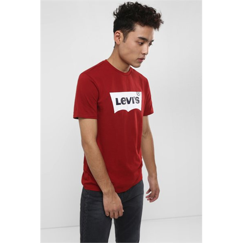 Levi's Casual Red Chest Logo Printed Men's T-Shirt