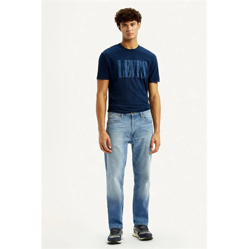 Levi's Men's 505 Blue Straight Fit Mid Rise Jean