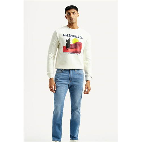 Levi's Men's 511 Blue Slim Fit Mid Rise Selvedge Jean