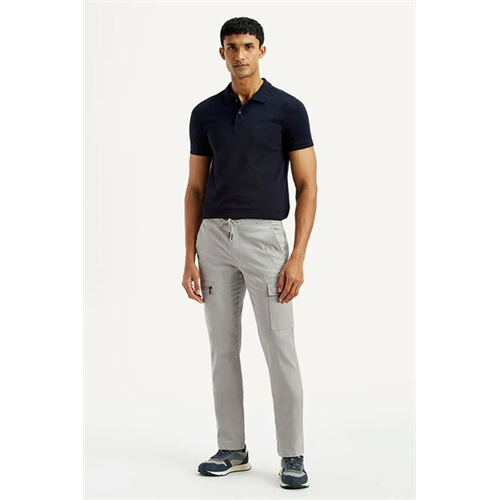 Levi's Men's 511 Grey Slim Fit Mid Rise Cargo Trouser