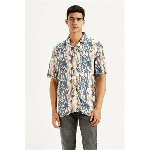 Levi's Men's All Over Print Relaxed Fit Camp Shirt