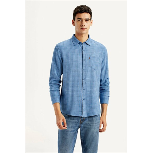Levi's Men's Blue Slim Fit Shirt