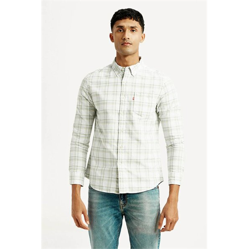 Levi's Men's Checkered Slim Fit Oxford Shirt
