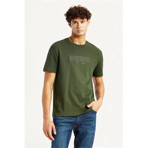 Levi's Men's Green Crew Neck T-shirt