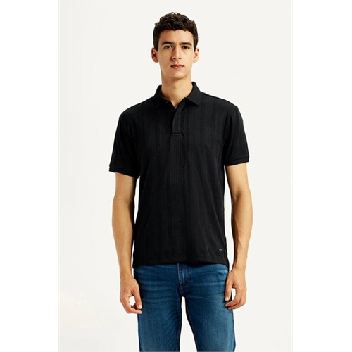 Levi's Men's Redloop Black Slim Fit Polo
