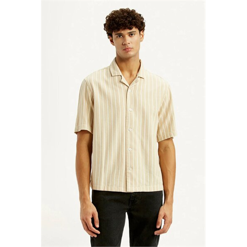 Levi's Men's Striped Boxy Fit Camp Shirt