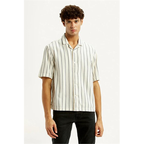 Levi's Men's Striped Boxy Fit Camp Shirt