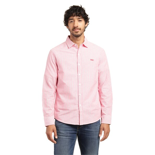 Levi's Men's Striped Spread Collar Shirt