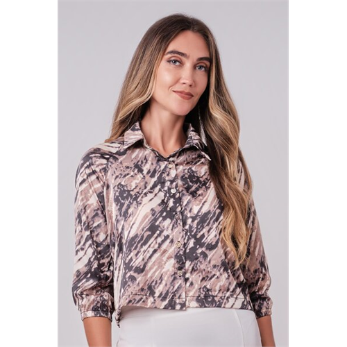 Odel Multicoloured Bishop Sleeve Shirt