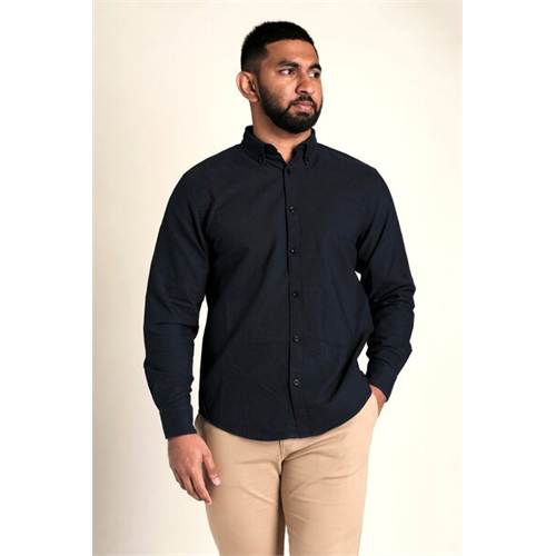 Odel Oxford Solid Color Long Sleeve Regular Fit Shirt