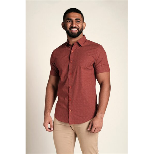 Odel Printed Short Sleeves Slim Fit Shirt