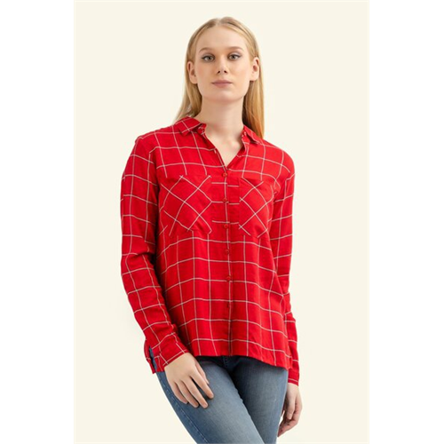 Odel Red Check Long Sleeve Shirt
