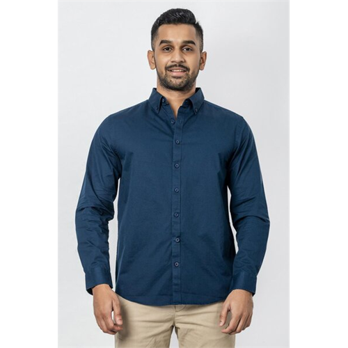 Odel Solid Color Casual Long Sleeves Regular Fit Shirt