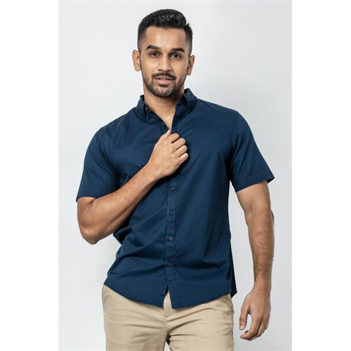 Odel Solid Color Casual Short Sleeves Regular Fit Shirt