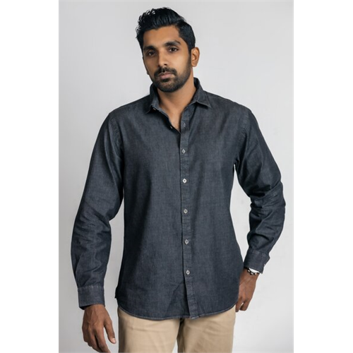 Odel Solid Color Cotton Long Sleeve Regular Fit Shirt