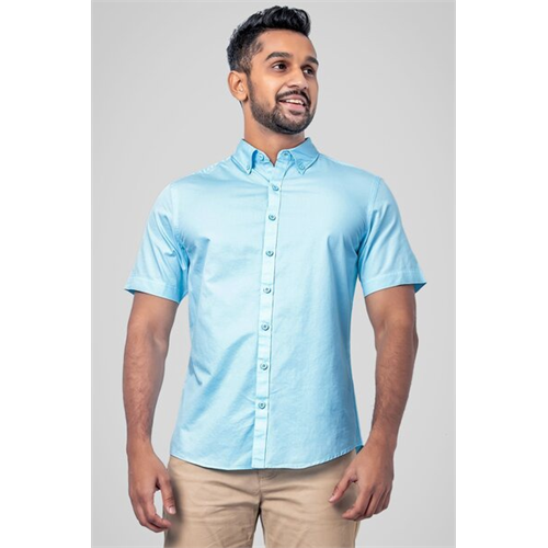 Odel Solid Color Cotton Long Sleeve Slim Fit Shirt