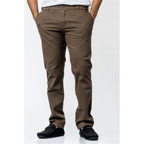 Odel Solid Color Regular Fit Twill Pant