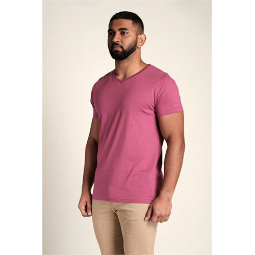 Odel Solid Color V Neck Tshirt