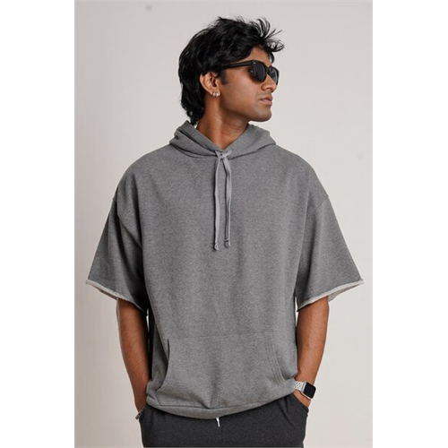 Odel Unisex Dark Grey Oversized Sleeve Hoodie