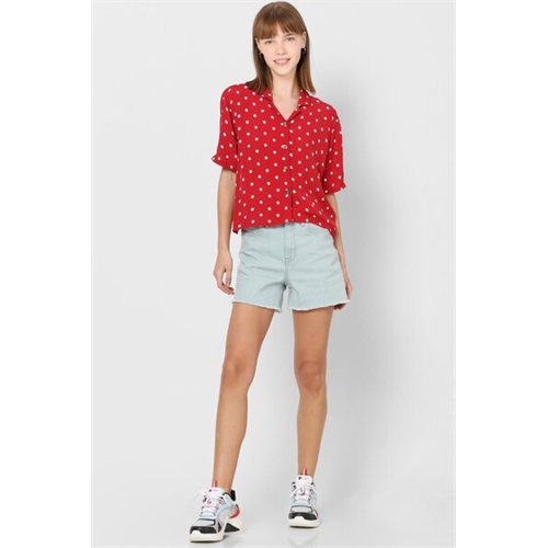 Only Dotted Front Buttons Shirt