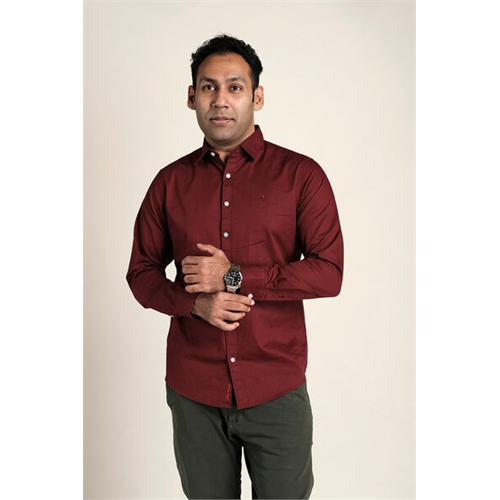 Premium Cotton Slim Fit Long Sleeve Shirt