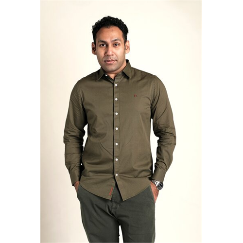 Premium Cotton Slim Fit Long Sleeve Shirt