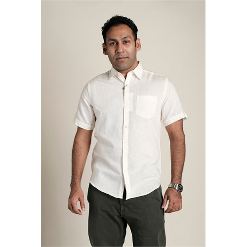 Premium Linen Basic Short Sleeve Shirt