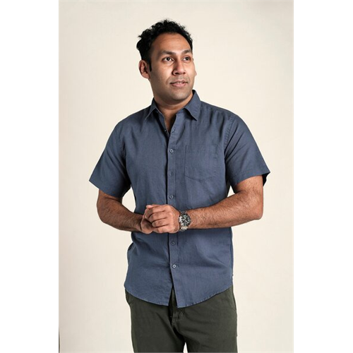 Premium Linen Basic Short Sleeve Shirt
