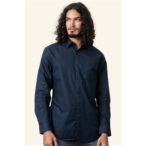 Premium Navy Blue Long Sleeve Shirt