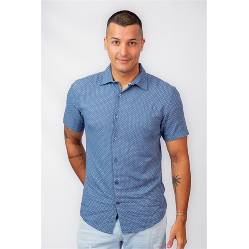 Premium Printed Slim Fit Short Sleeve Shirt
