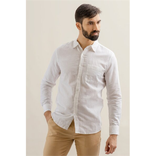 Premium Regular Collar Slim Fit Long Sleeve Linen Shirt