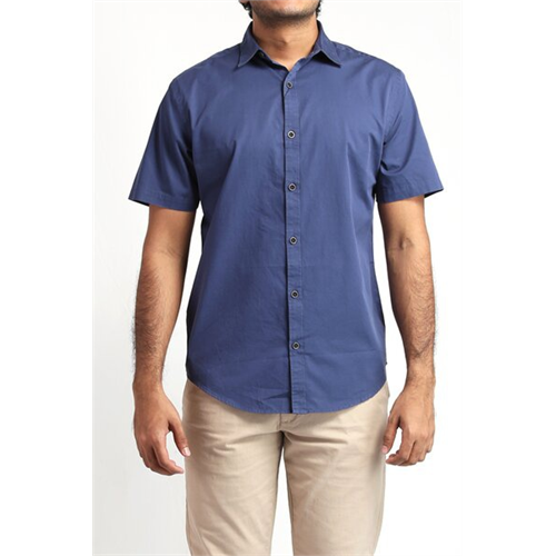 Premium Solid Colour Regular Fit Short Sleeve Twill Shirt